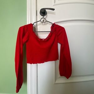 h&m red top